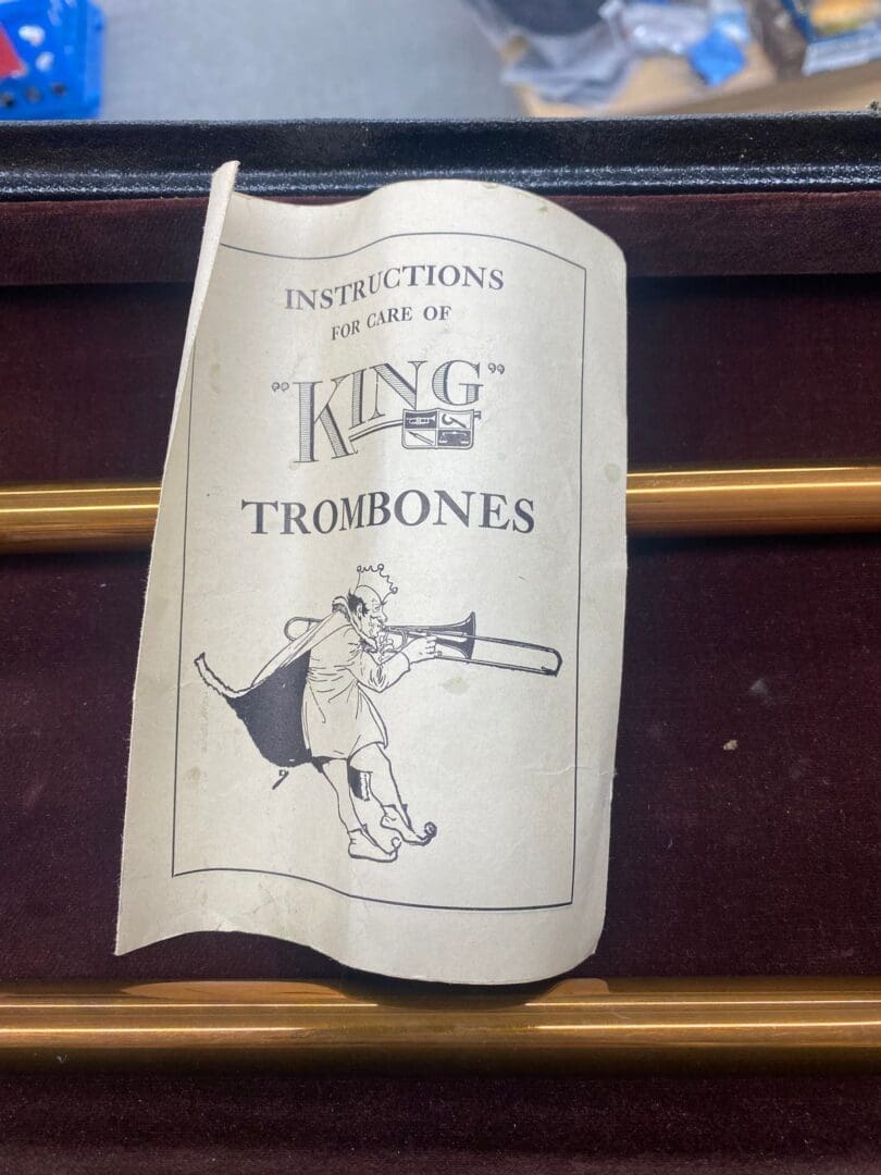 King H.N. White Bass Trombone 1934 - 2-Tone Brass with Original Case - Image 17