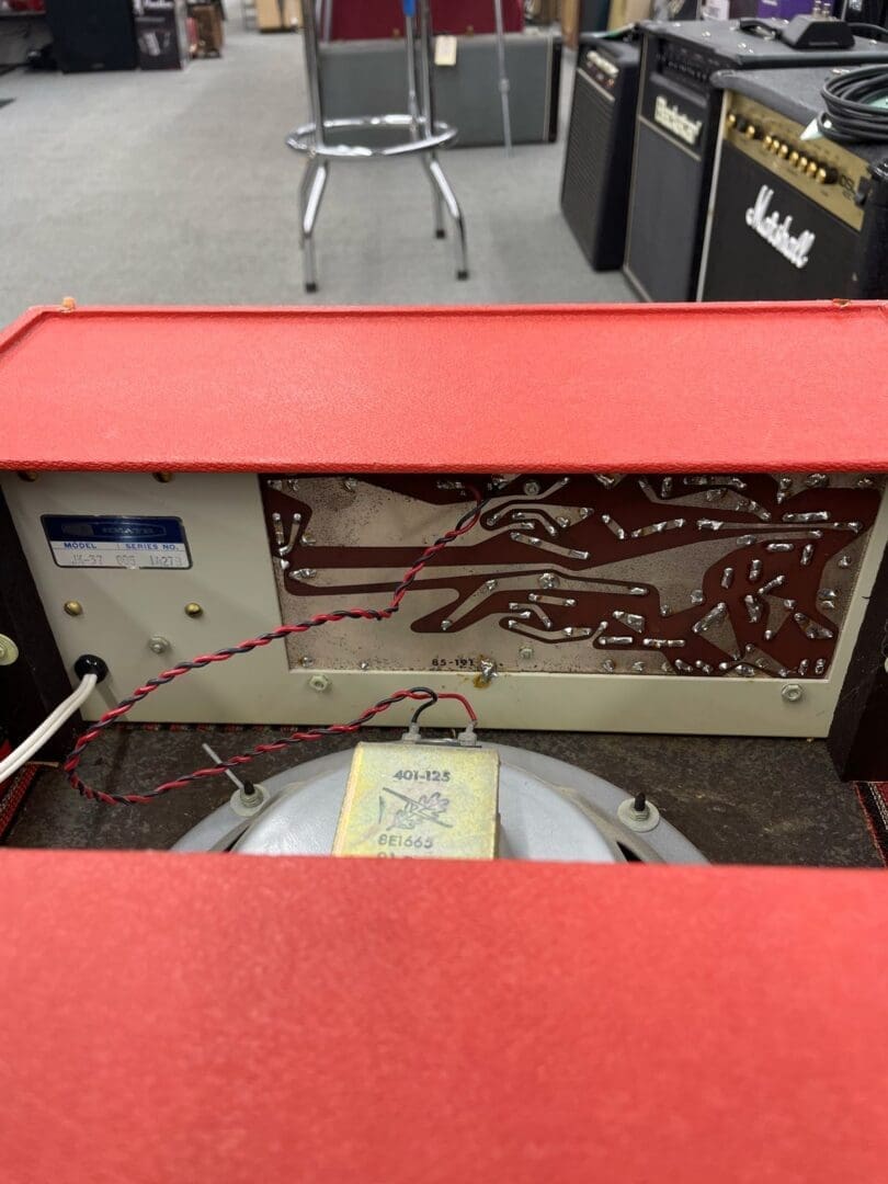Heathkit Jr Model JK-37 Guitar Combo Amp 60's - Red - Image 8