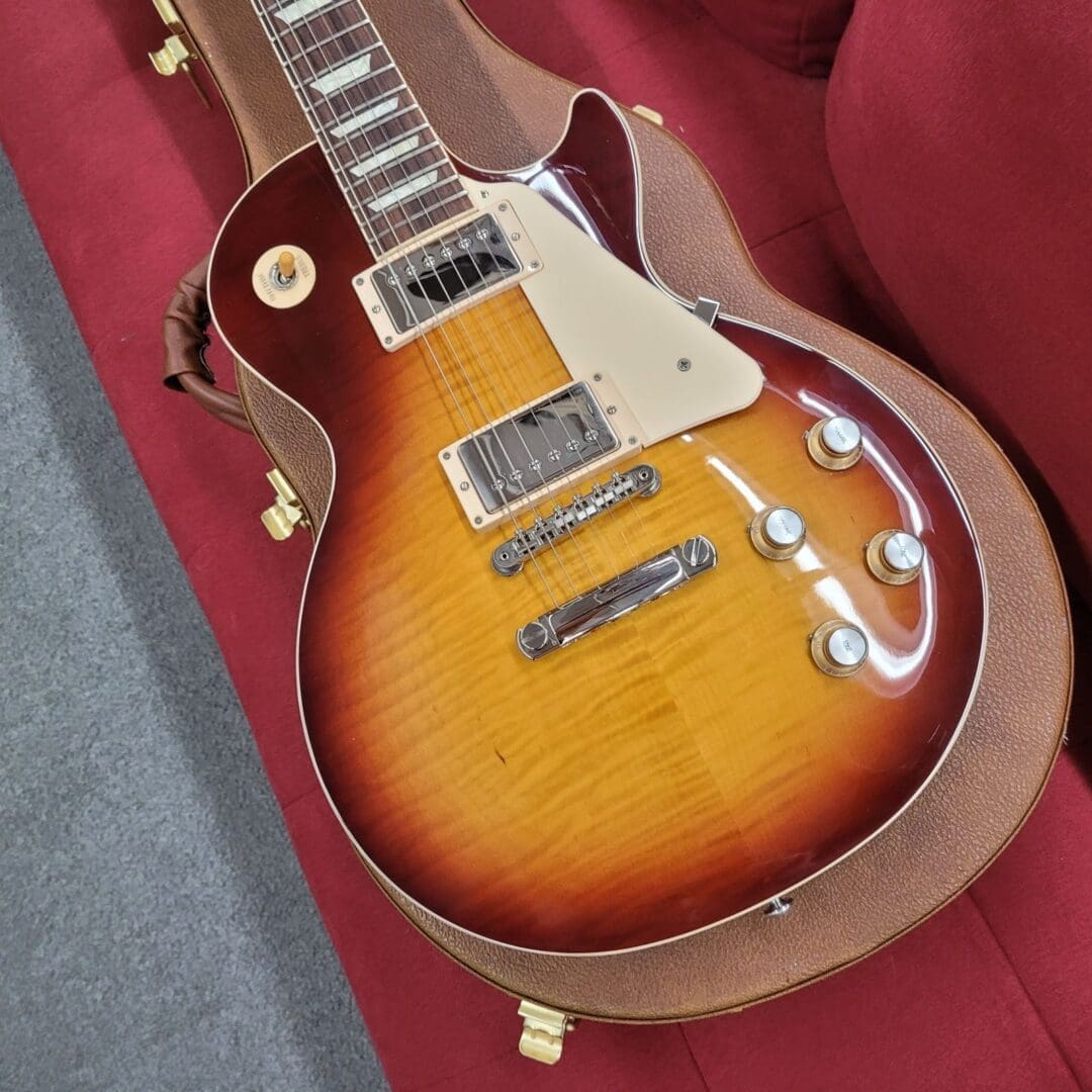 Gibson Les Paul Standard '60s AAA Flame Top 2021 - Bourbon Burst - Image 10