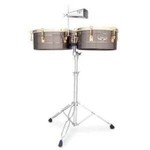 Latin Percussion Matador Series Timbale Set - 14/15 (M257-BNG) - Brushed Nickel