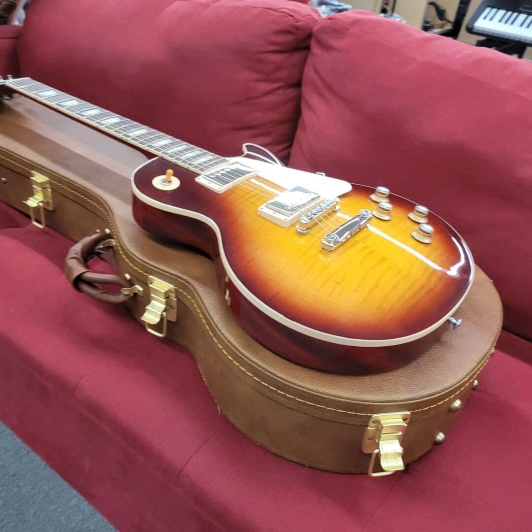 Gibson Les Paul Standard '60s AAA Flame Top 2021 - Bourbon Burst - Image 9