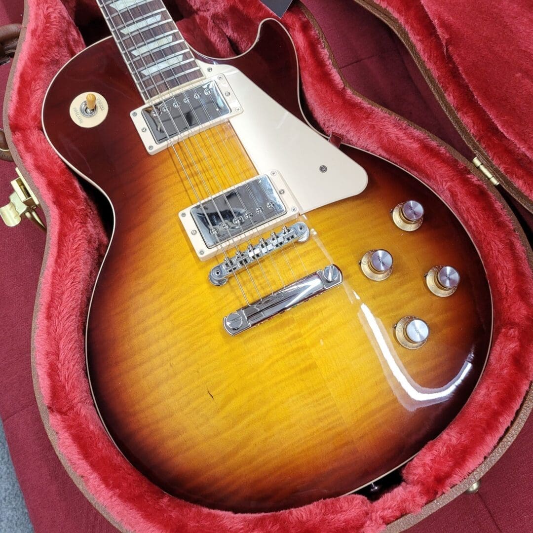 Gibson Les Paul Standard '60s AAA Flame Top 2021 - Bourbon Burst - Image 4