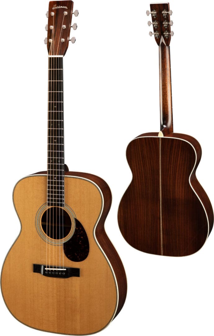 Eastman E8OM-TC Acoustic Guitar - Natural Thermo Cure w/ Case - Image 2