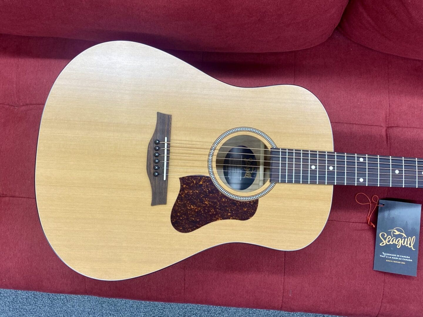 Seagull S6 Original QIT Acoustic-Electric Guitar - Natural - Image 7