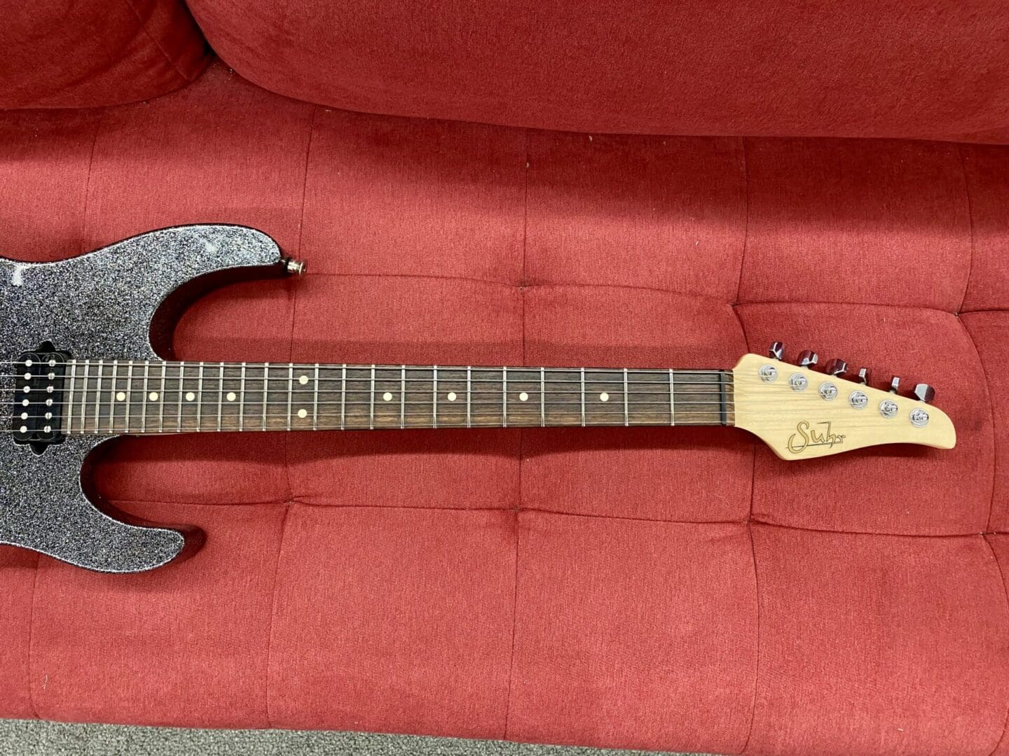 Suhr Modern Electric Guitar 2015 - Graphite Metallic w/ G&G Case - Image 4