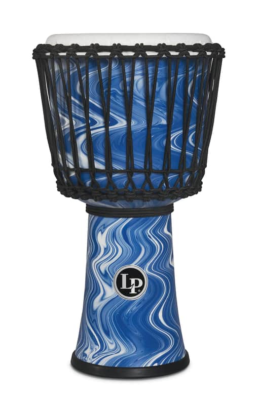 Latin Percussion Circle 10″ Djembe - Blue Marble - Image 2