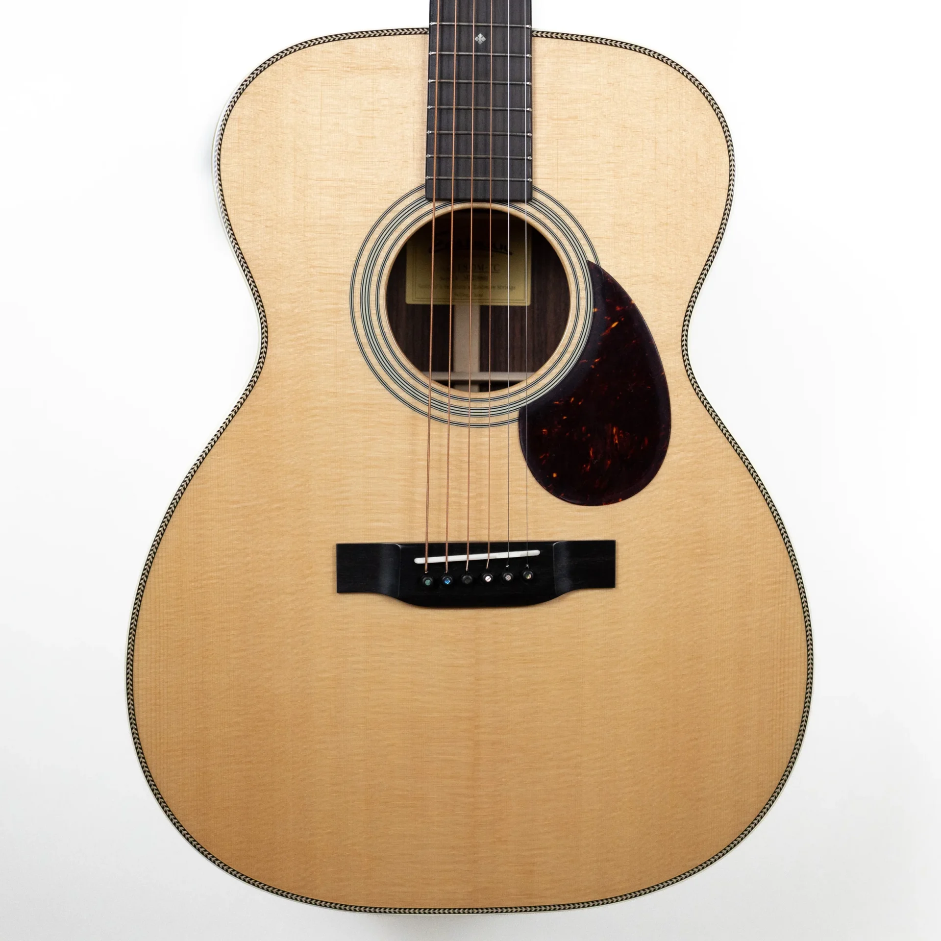 Eastman E8OM-TC Acoustic Guitar - Natural Thermo Cure w/ Case - Image 4