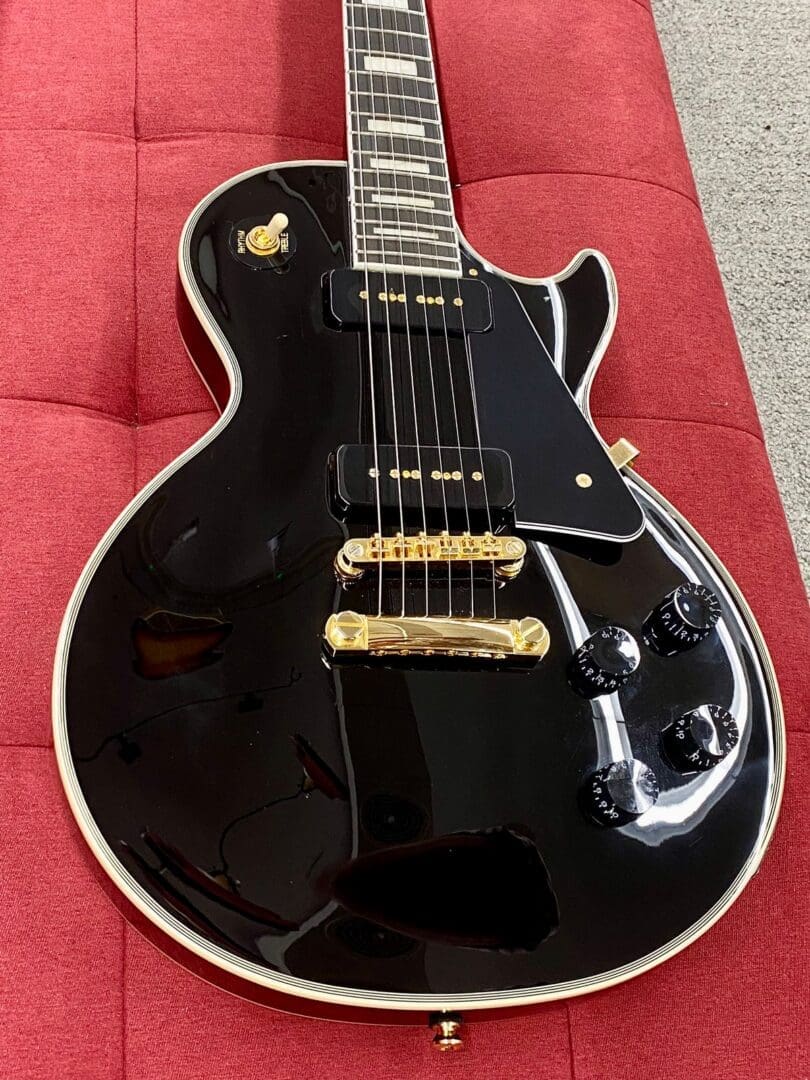 Epiphone Les Paul Custom P-90 Electric Guitar 2023 - Ebony - Image 20