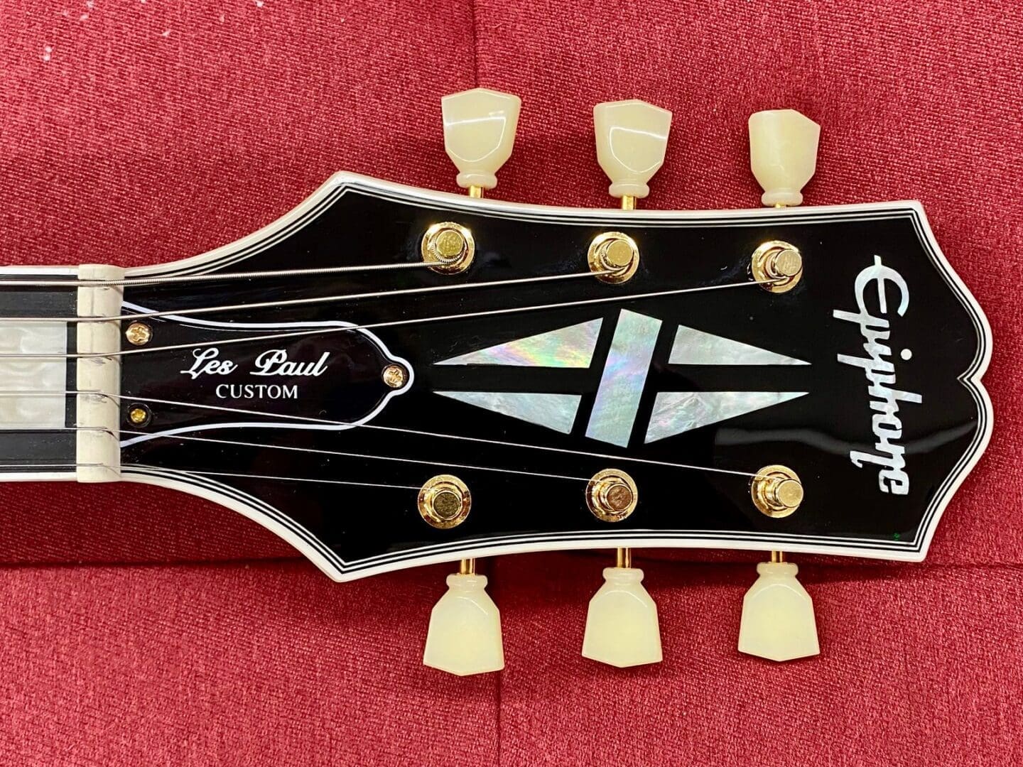 Epiphone Les Paul Custom P-90 Electric Guitar 2023 - Ebony - Image 3