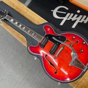 Epiphone 5102TE 1970-71 Semi-Hollow Electric Guitar - Redburst w/ Case