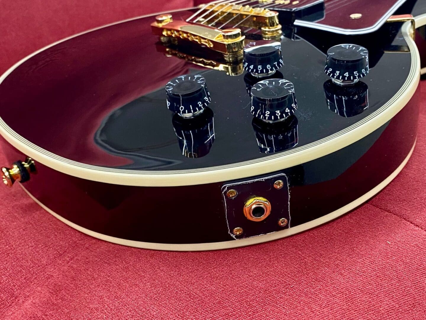 Epiphone Les Paul Custom P-90 Electric Guitar 2023 - Ebony - Image 4