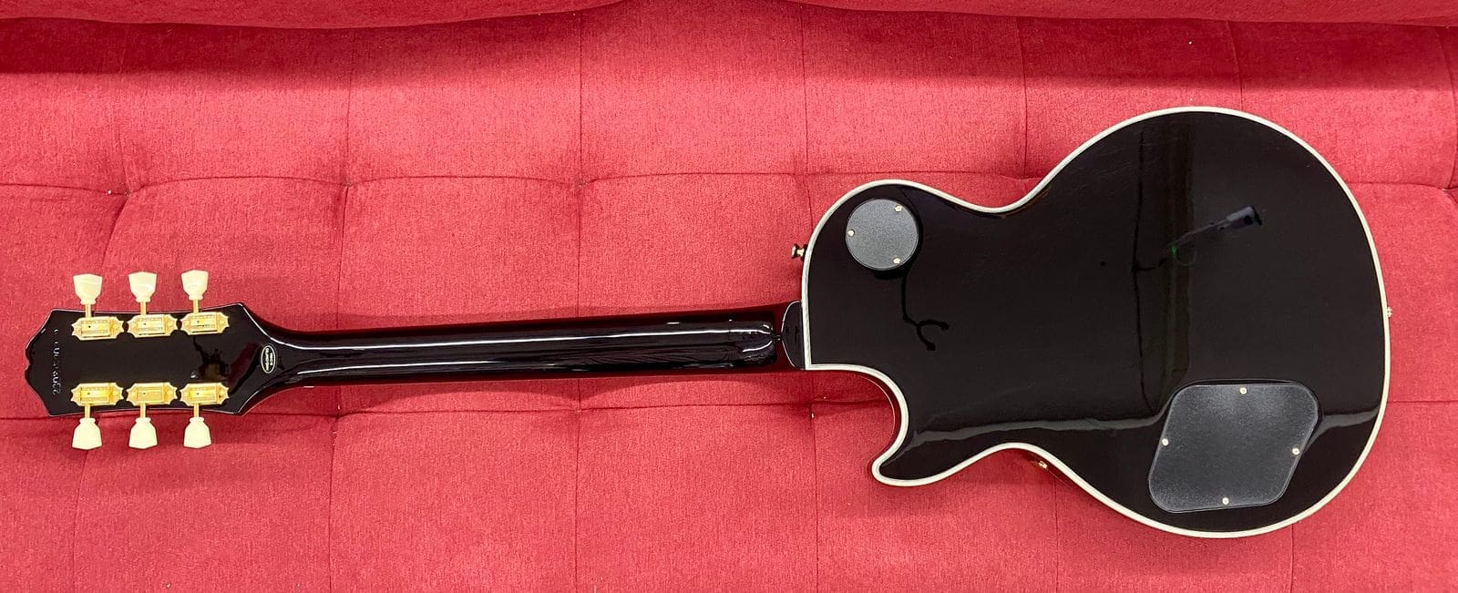 Epiphone Les Paul Custom P-90 Electric Guitar 2023 - Ebony - Image 9