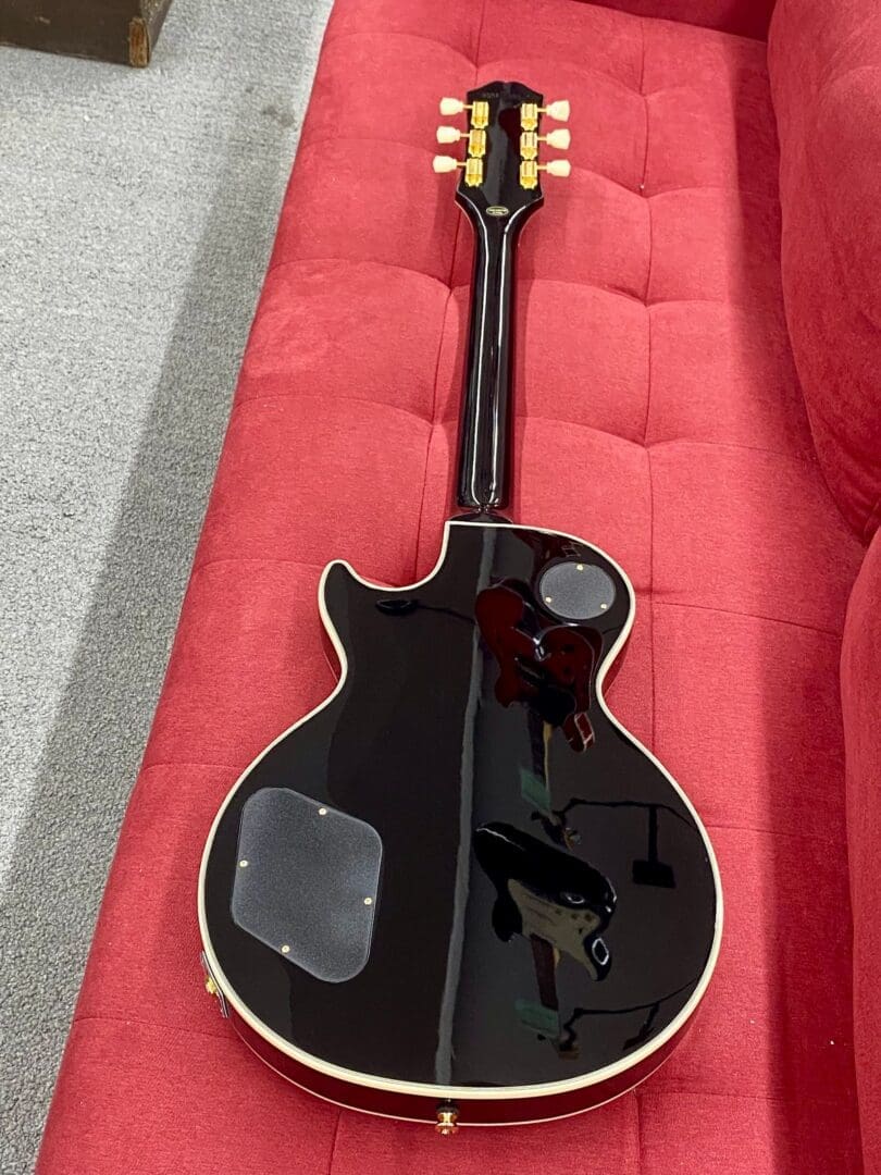 Epiphone Les Paul Custom P-90 Electric Guitar 2023 - Ebony - Image 6