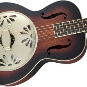 Gretsch G9240 Alligator Round-Neck, Mahogany Body Biscuit Cone Resonator Guitar - 2-Color Sunburst