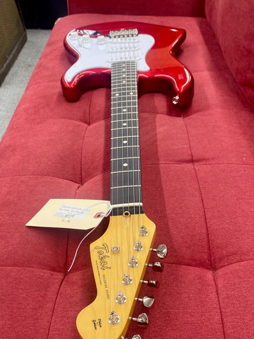Tokai TOK-AST-101R-CAR SSS-style Guitar, Alder Body, Rosewood Fretboard - Candy Apple Red w/ Bag - Image 7