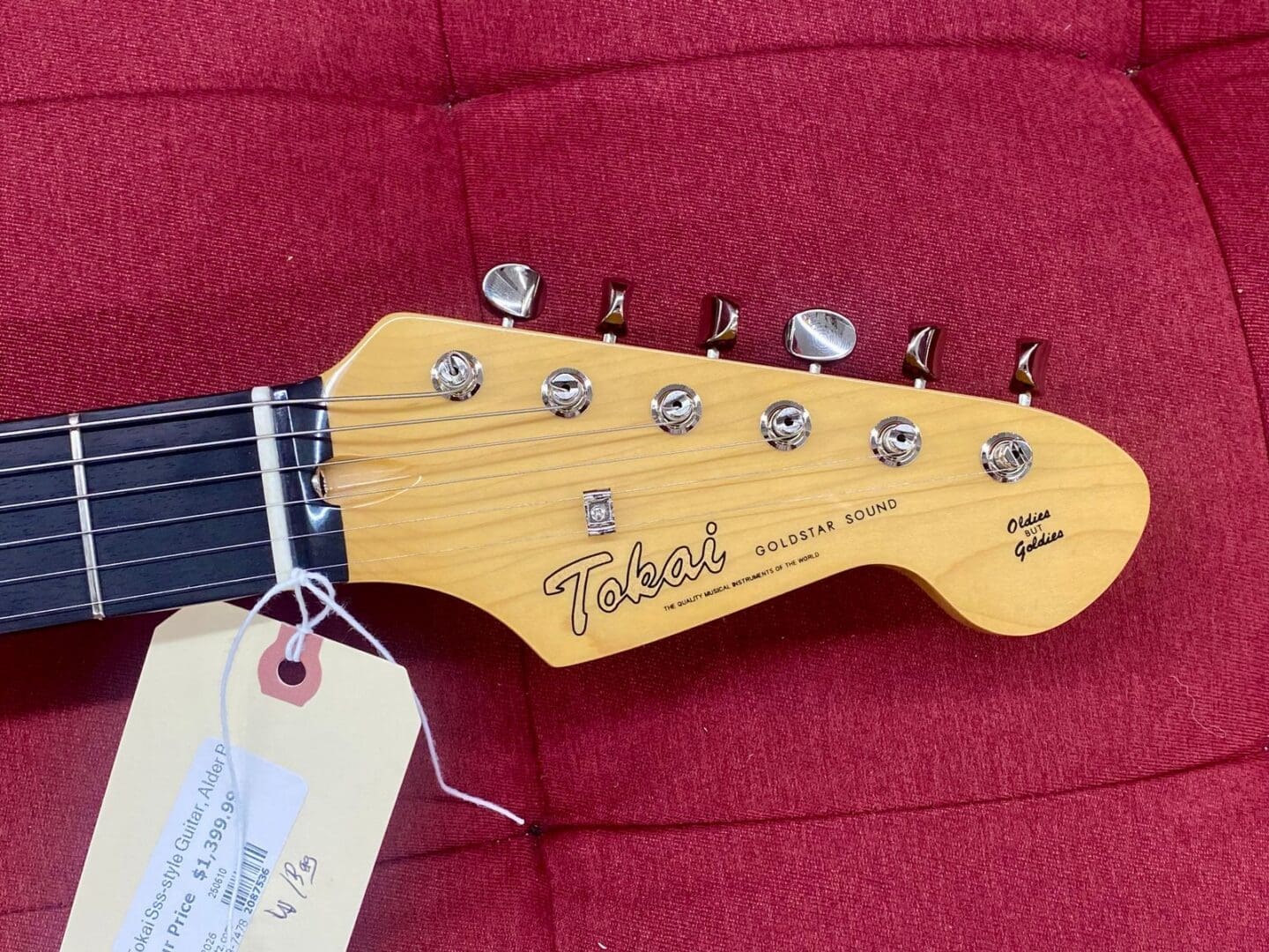 Tokai TOK-AST-101R-CAR SSS-style Guitar, Alder Body, Rosewood Fretboard - Candy Apple Red w/ Bag - Image 4