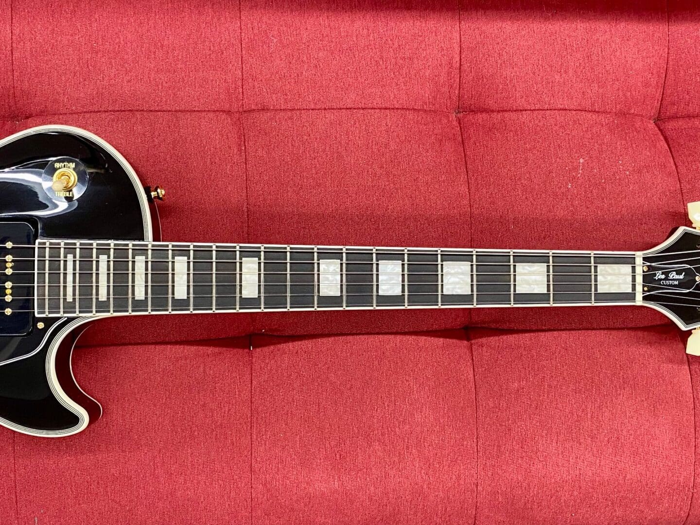 Epiphone Les Paul Custom P-90 Electric Guitar 2023 - Ebony - Image 16