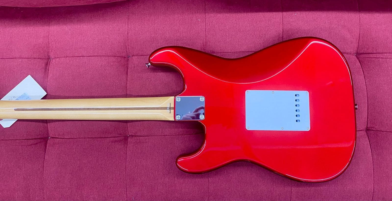 Tokai TOK-AST-101R-CAR SSS-style Guitar, Alder Body, Rosewood Fretboard - Candy Apple Red w/ Bag - Image 14