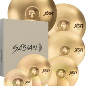 Sabian XSR Super Cymbal Set 14" Hats/16" Crash/20" Ride with free 10" Splash/18" Crash XSR5007SB - Brilliant