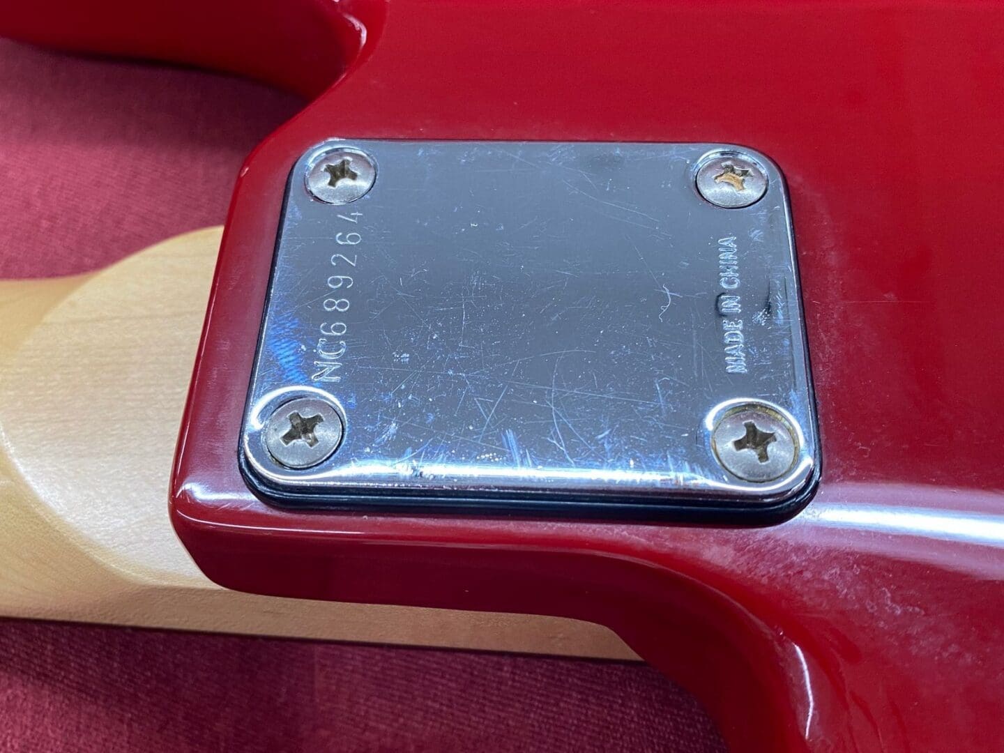 Squier by Fender 50th Anniversary P-Bass 1996 - Torino Red - Image 2
