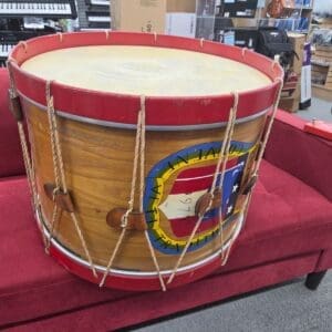Cooperman Civil War Style Feild Bass Drum 24x16 - Natural/Red