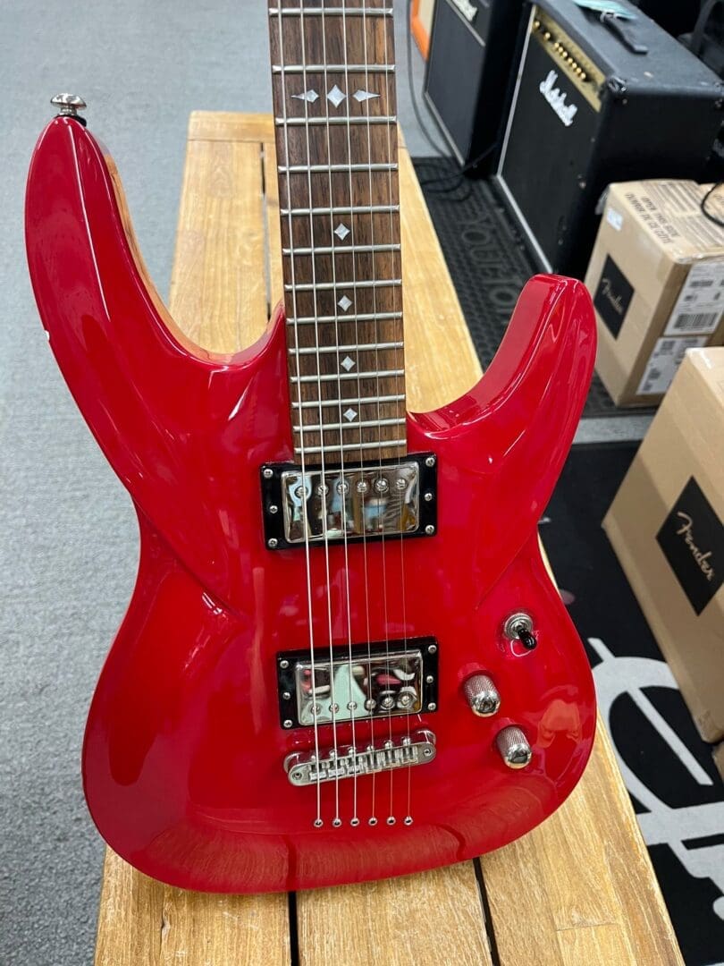 DBZ Barchetta Electric Guitar - Red - Image 7