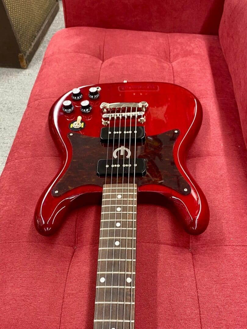 Epiphone Wilshire P-90s Electric Guitar 2021 - Cherry - Image 2