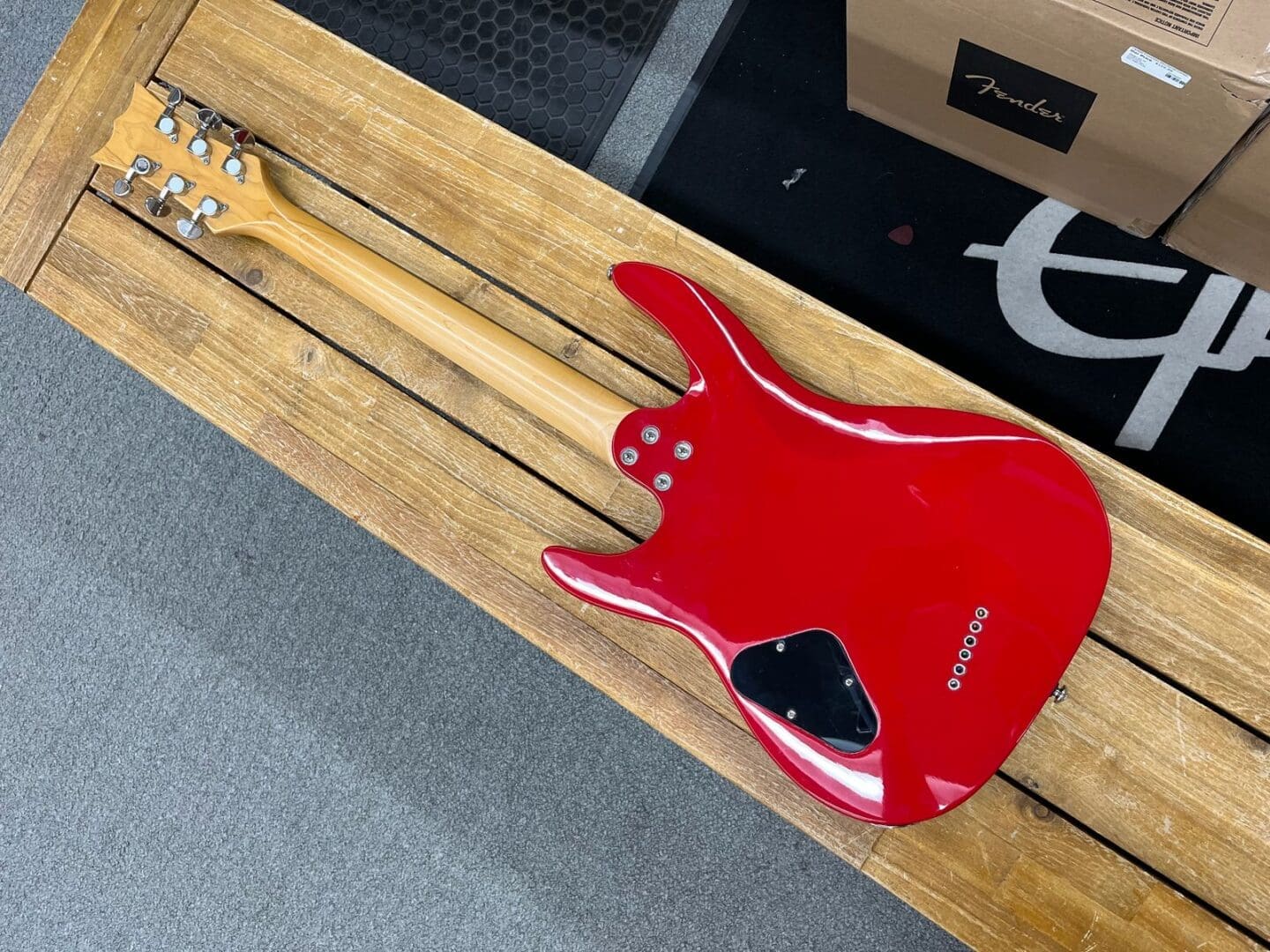DBZ Barchetta Electric Guitar - Red - Image 3