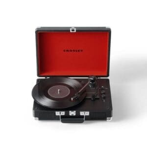 Crosley CR8005F-BK Cruiser Plus Record Player with Bluetooth - Black / Red