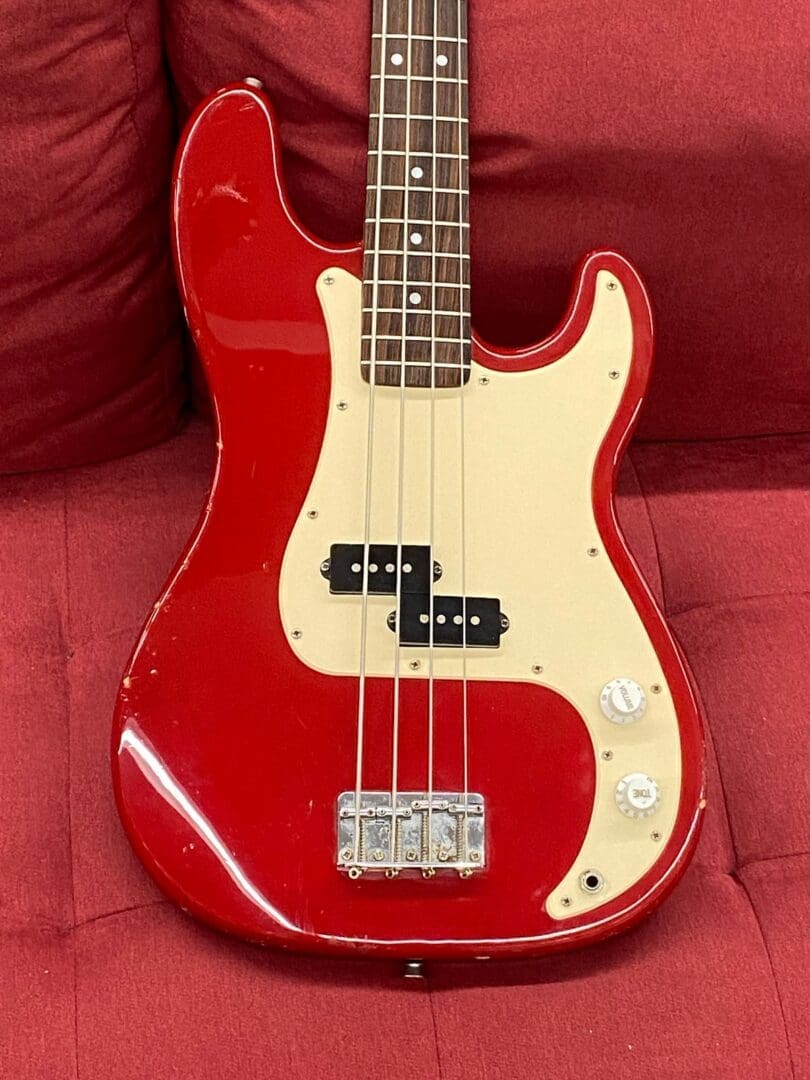 Squier by Fender 50th Anniversary P-Bass 1996 - Torino Red - Image 9
