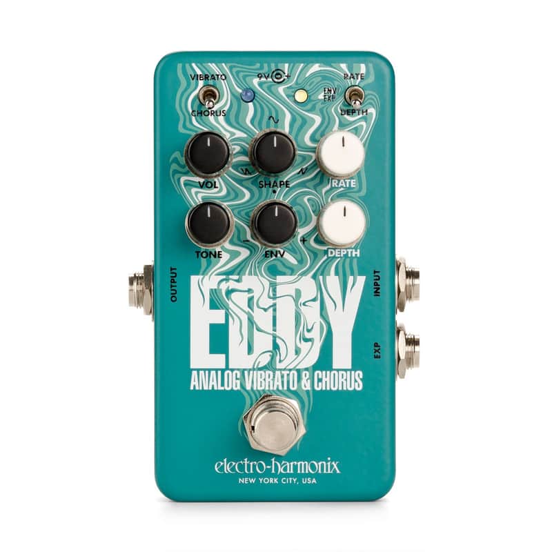 Electro-Harmonix Eddy Analog Vibrato & Chorus Guitar Effects Pedal