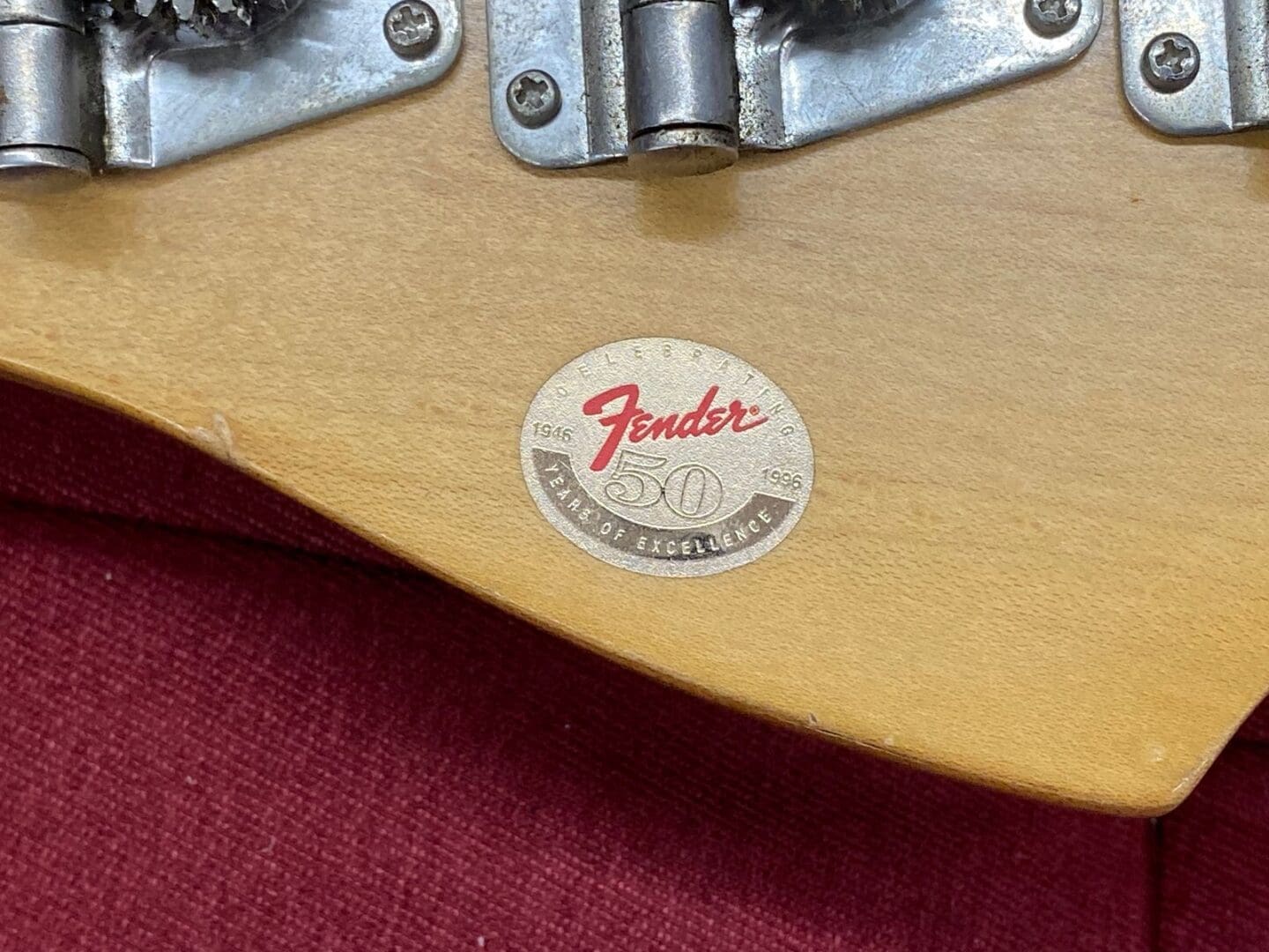 Squier by Fender 50th Anniversary P-Bass 1996 - Torino Red - Image 12
