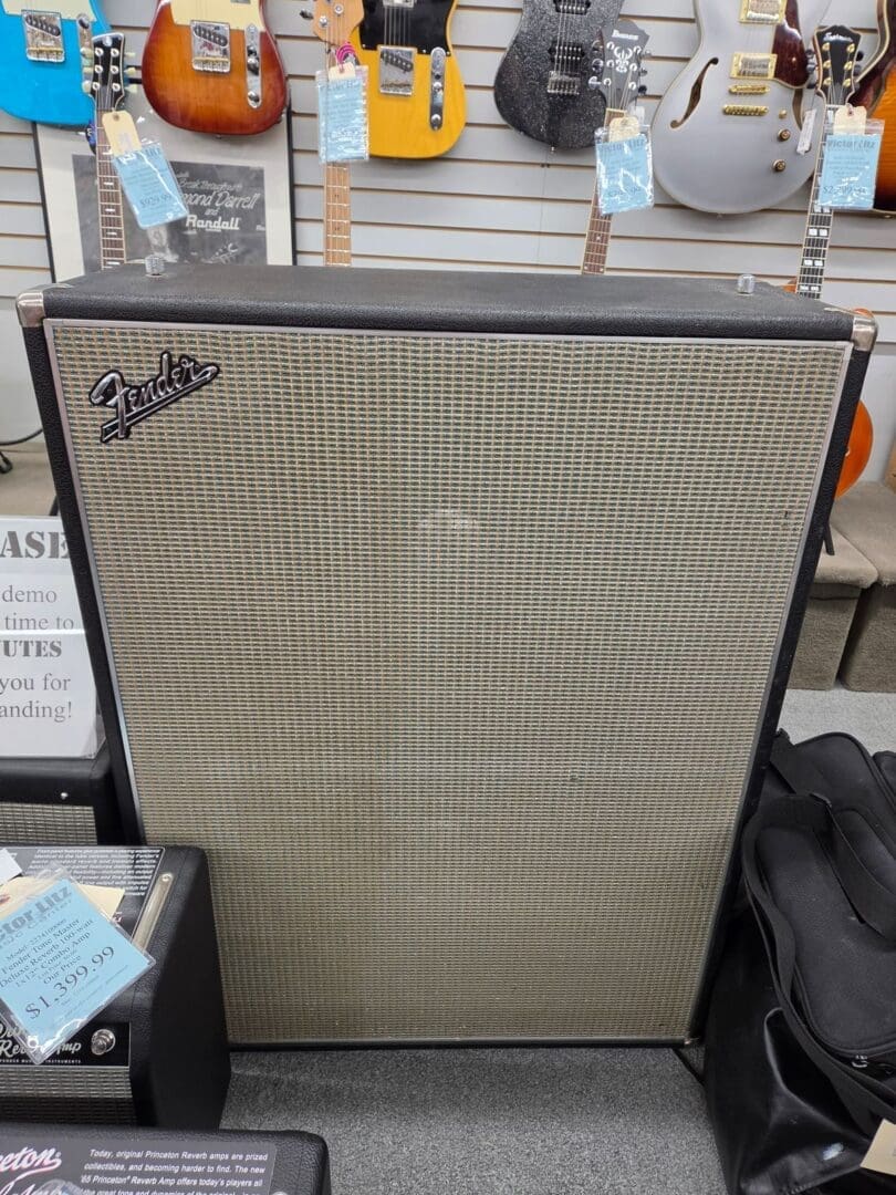 Fender Bassman "Drip Edge" 2x15" Guitar Speaker Cabinet With Cover - Silverface Local Pickup Only!! NO Shipping!!