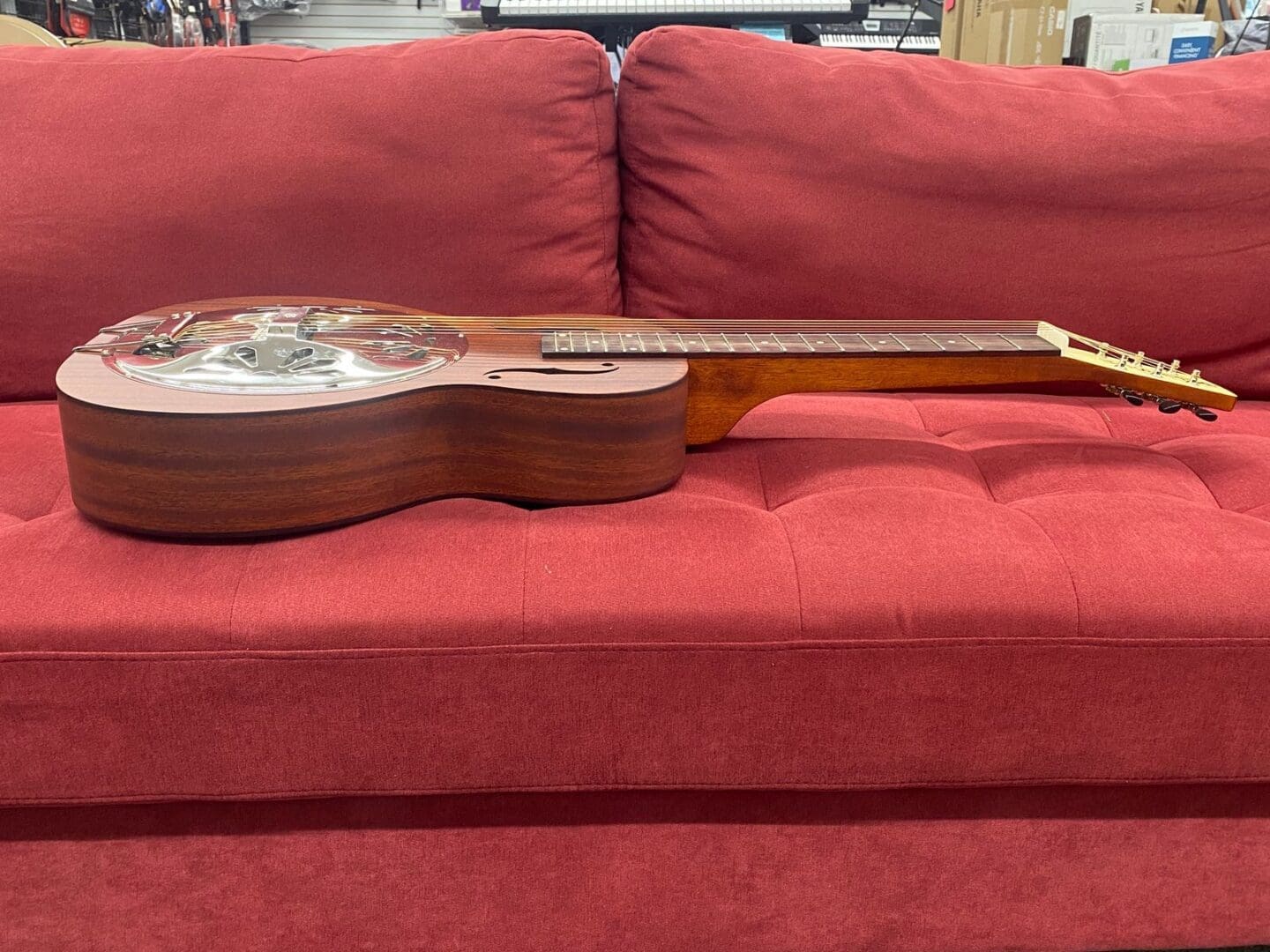 Gretsch G9210 Boxcar Square-Neck Resonator Guitar - Natural Mahogany - Image 10