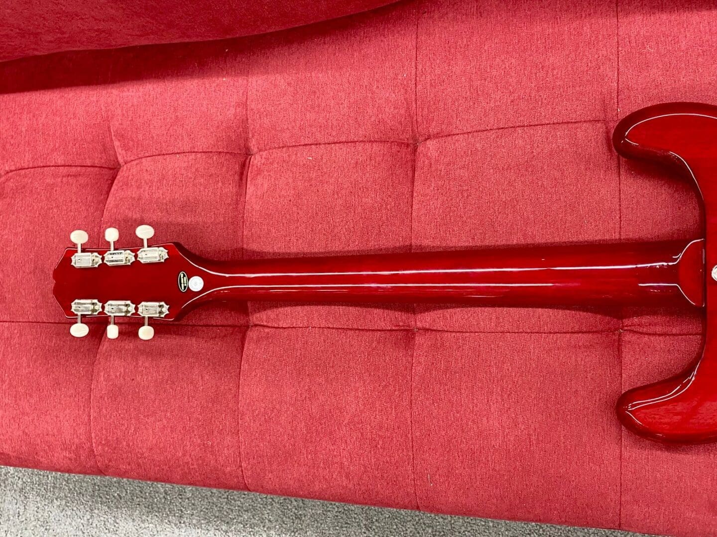 Epiphone Wilshire P-90s Electric Guitar 2021 - Cherry - Image 9