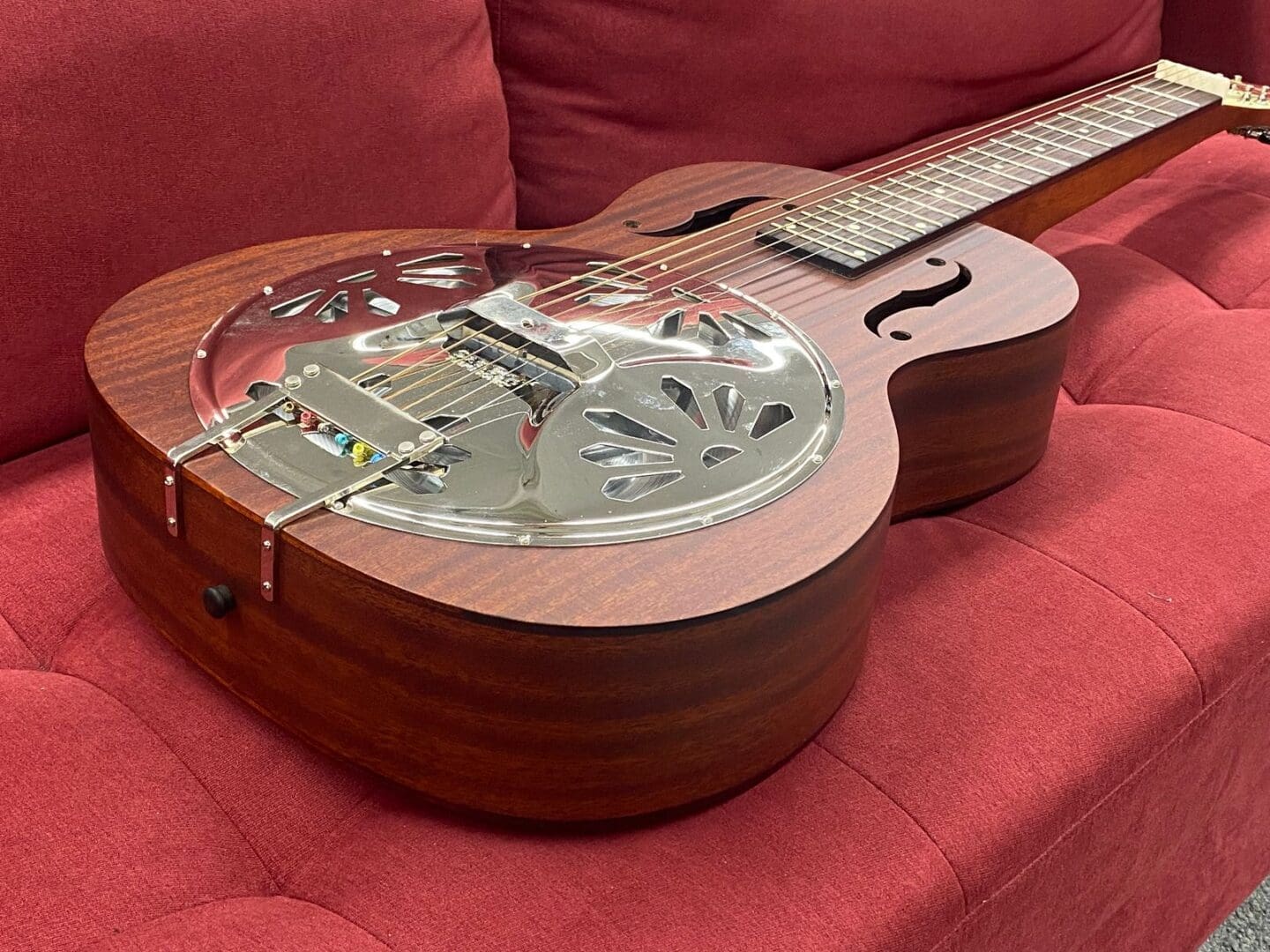 Gretsch G9210 Boxcar Square-Neck Resonator Guitar - Natural Mahogany - Image 11