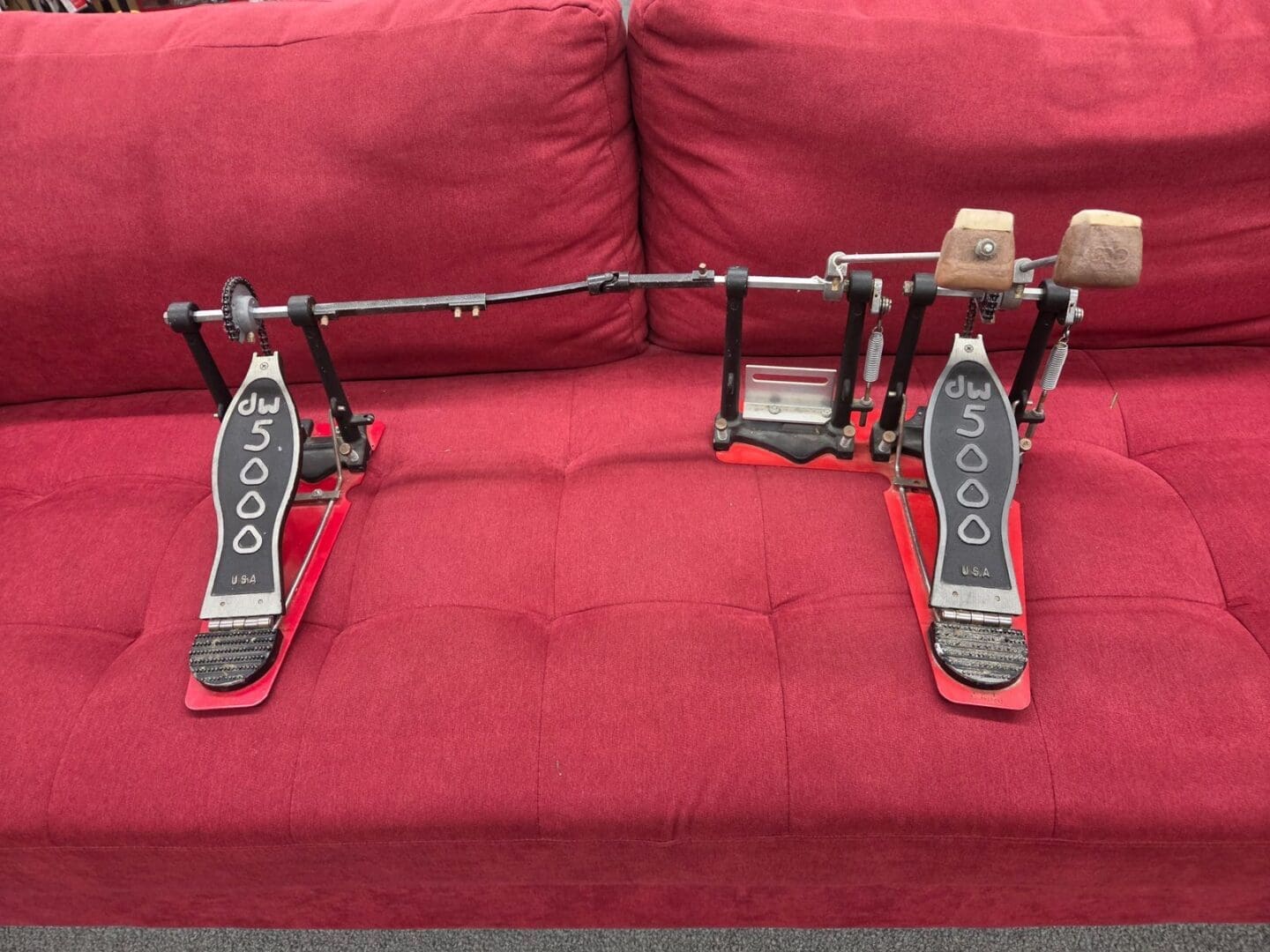 DW 5000 Series Double Bass Drum Pedal Early Version - Image 4