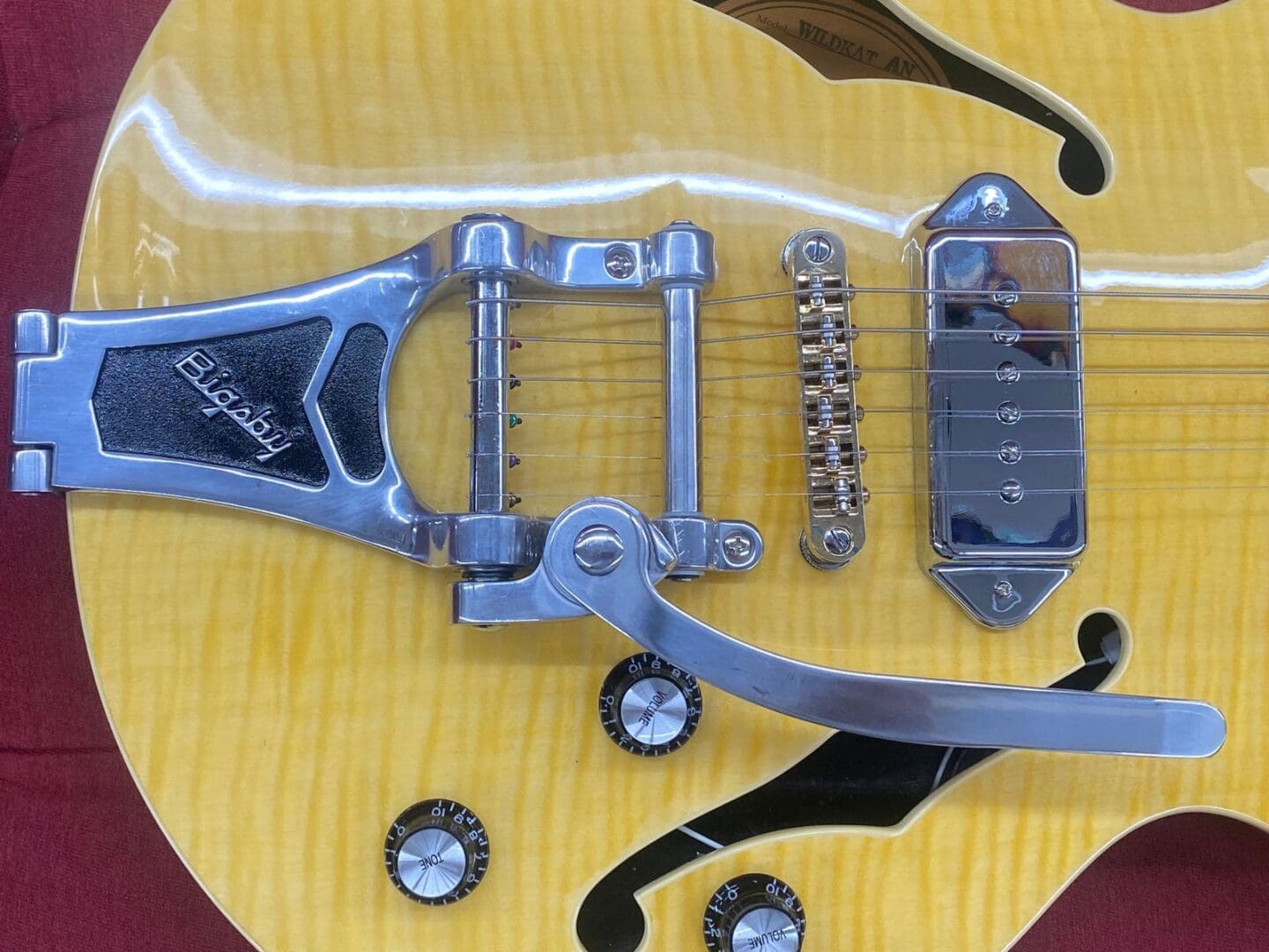 Epiphone Wildkat Electric Guitar 2003 - Antique Natural MIK - Image 4