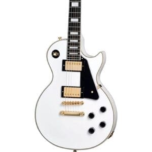 Epiphone "Inspired by Gibson Custom" Les Paul Custom Alpine White w/Case
