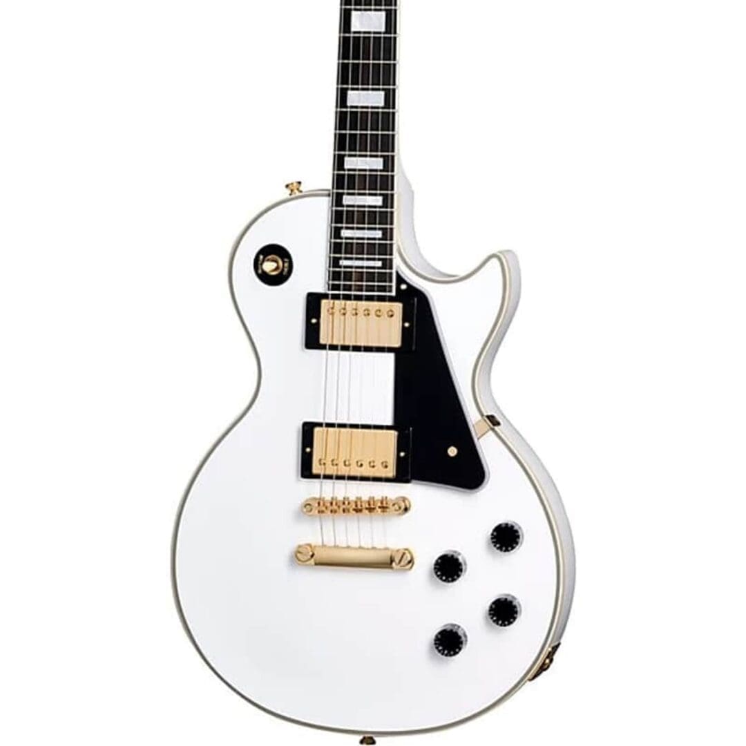 Epiphone "Inspired by Gibson Custom" Les Paul Custom Alpine White w/Case