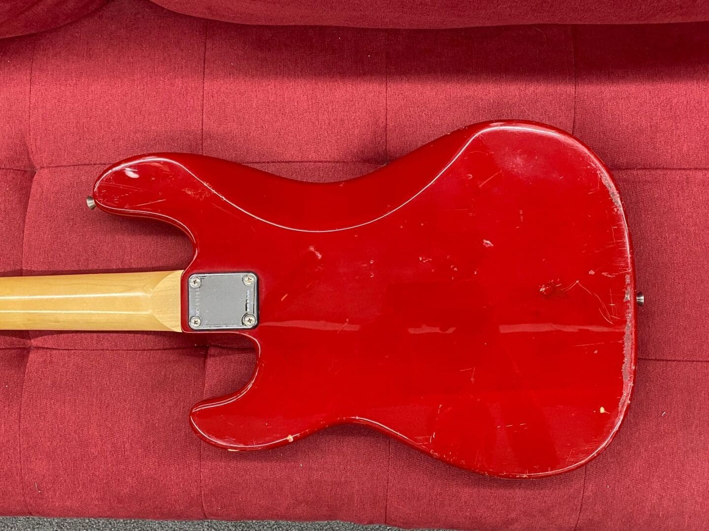 Squier by Fender 50th Anniversary P-Bass 1996 - Torino Red - Image 8