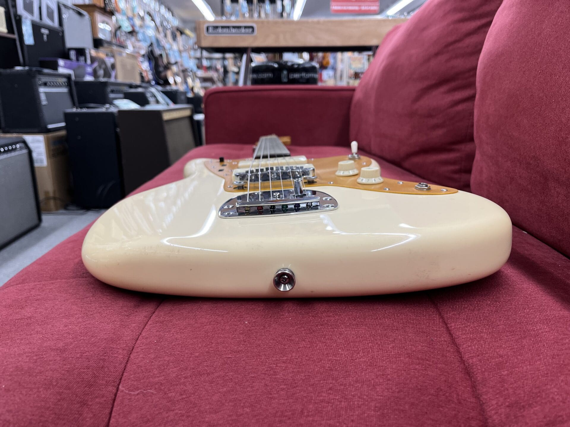 Squier J Mascis Jazzmaster Rosewood 2017 - Vintage White - Image 7