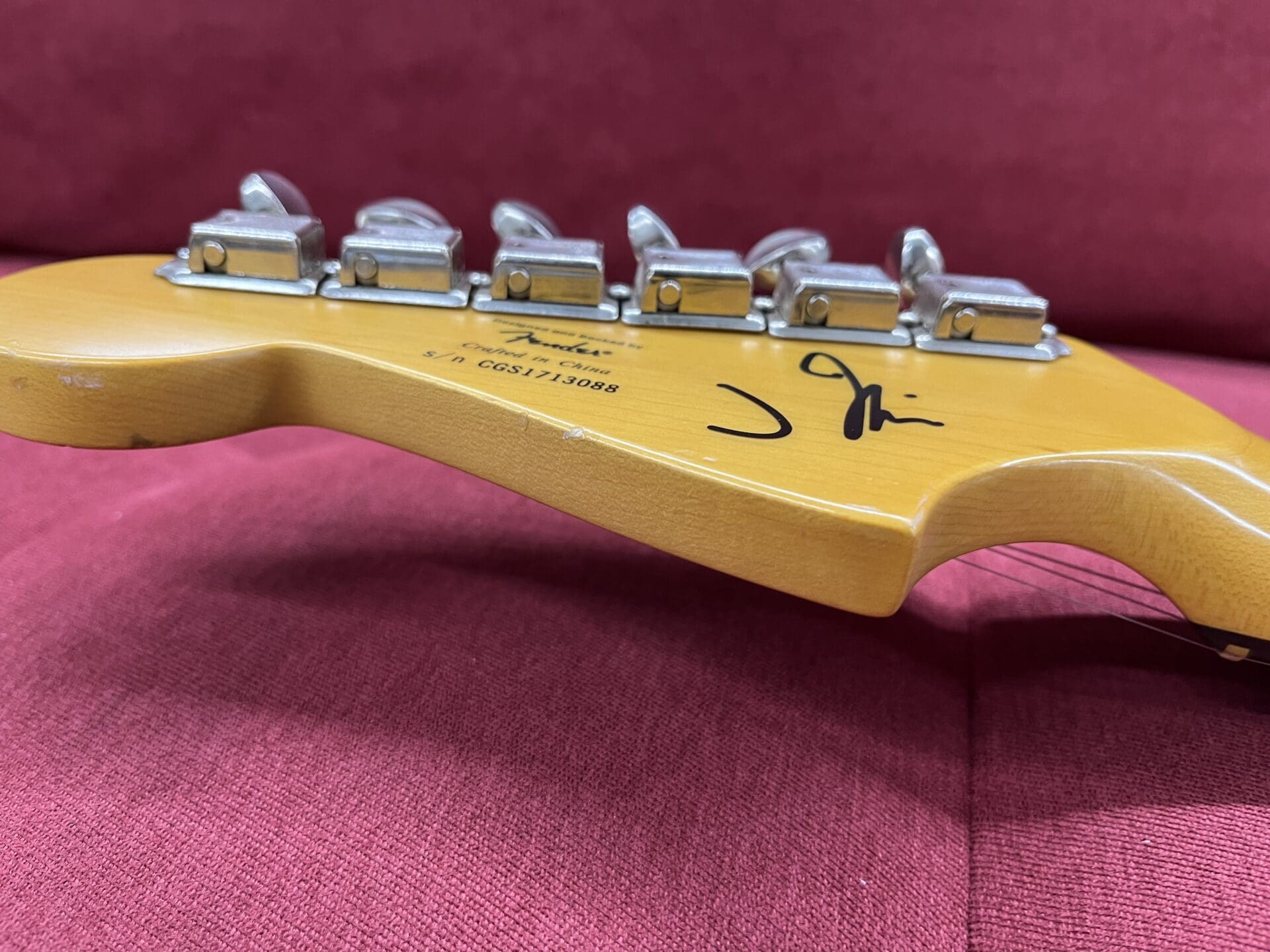 Squier J Mascis Jazzmaster Rosewood 2017 - Vintage White - Image 8