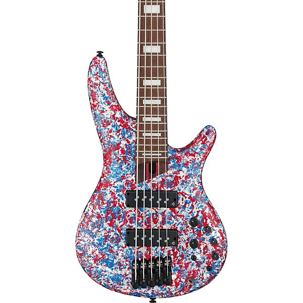 Ibanez Premium SR5A250 USA 250th Anniversary 5-String Electric Bass Guitar - Red, White, and Blue - Image 7