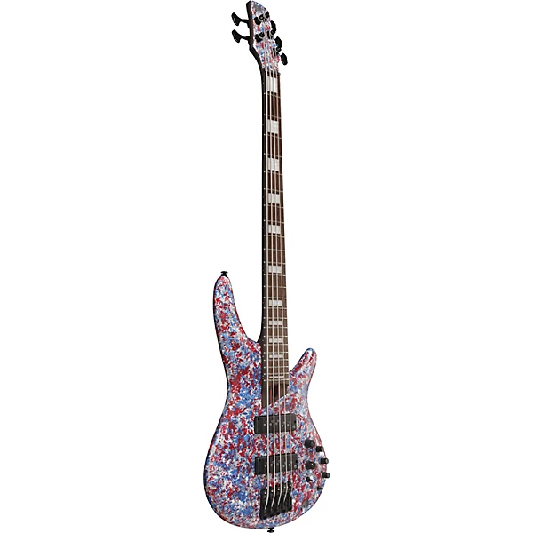 Ibanez Premium SR5A250 USA 250th Anniversary 5-String Electric Bass Guitar - Red, White, and Blue - Image 6