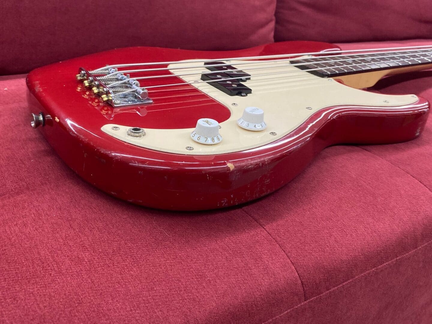 Squier by Fender 50th Anniversary P-Bass 1996 - Torino Red - Image 16