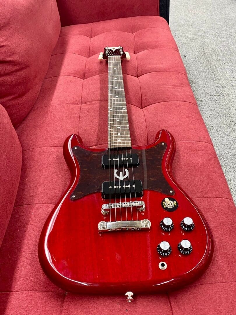 Epiphone Wilshire P-90s Electric Guitar 2021 - Cherry - Image 13