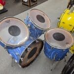 Slingerland 4-piece Shell Pack 22/12/14/16 1970s – Blue Satin Swirl Local Pickup Only!!!!