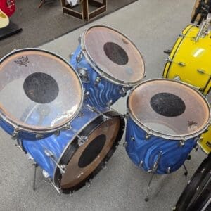 Slingerland 4-piece Shell Pack 22/12/14/16 1970s - Blue Satin Swirl Local Pickup Only!!!!