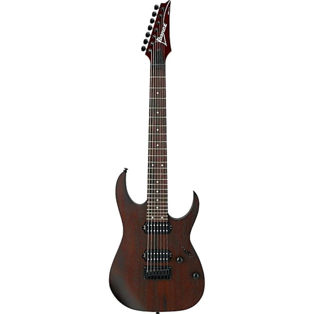 Ibanez RG Series RG7421 Fixed Bridge 7-String Electric Guitar - Flat Walnut